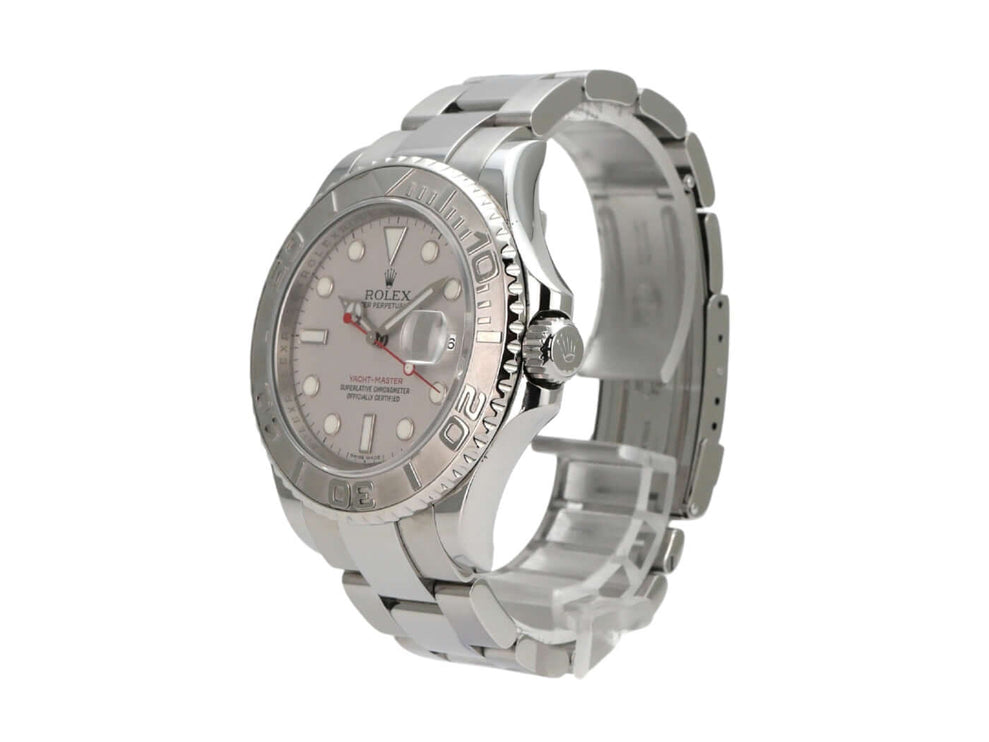 Rolex Yacht-Master 40 Edelstahl Platin 16622 mit gehobener Ausstattung und einzigartigem Design.