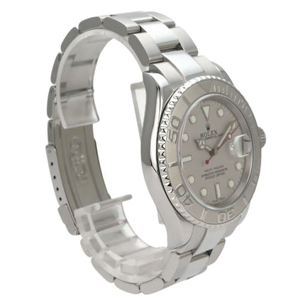 Rolex Yacht-Master 40 Edelstahl Platin 16622, Luxus-Sportuhr mit Platinlünette und Oyster-Armband
