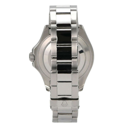 Rolex Yacht-Master 40 Edelstahl Platin 16622 mit Oyster-Armband und Platinlünette, Rückansicht