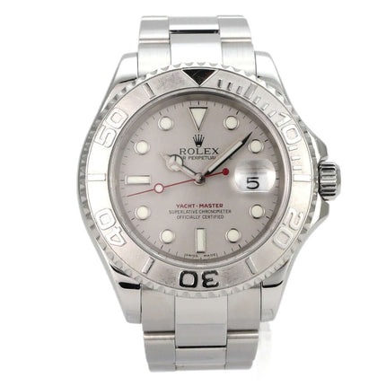 Rolex Yacht-Master 40 Edelstahl Platin 16622 mit Platinlünette, Oysterband und Rolex-Manufakturkaliber 3135