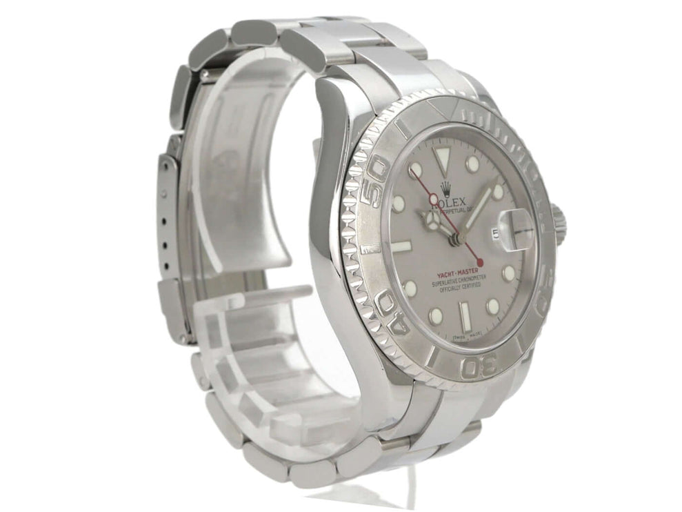 Rolex Yacht-Master 40 Edelstahl Platin 16622: Luxusuhr mit Platinlünette, Oyster-Armband und Automatikwerk