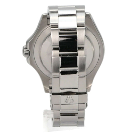 Rolex Yacht-Master 40 Edelstahl Platin 16622 mit Oyster-Armband und Faltschließe, Rückansicht
