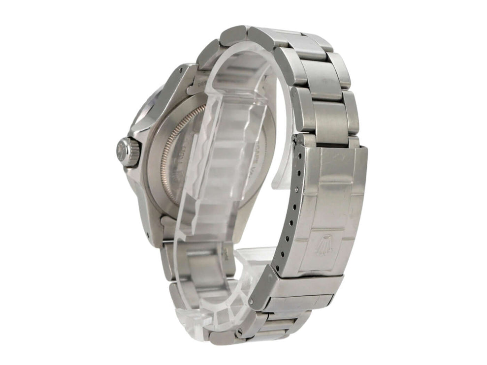 Rolex Sea-Dweller 1665 Double Red Edelstahl Armband und Gehäuse von der Seite