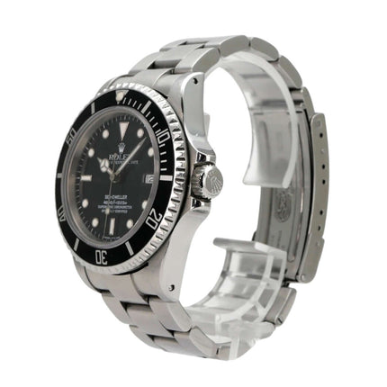 Rolex Sea-Dweller 16660 in Edelstahl, drehbare Lünette, schwarzes Zifferblatt, Automatikwerk, sehr guter Zustand.