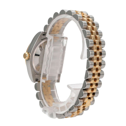 Rolex Datejust 31 Edelstahl Gelbgold 178273 Champagner Römisch Jubile-Band Ansicht des Armbands