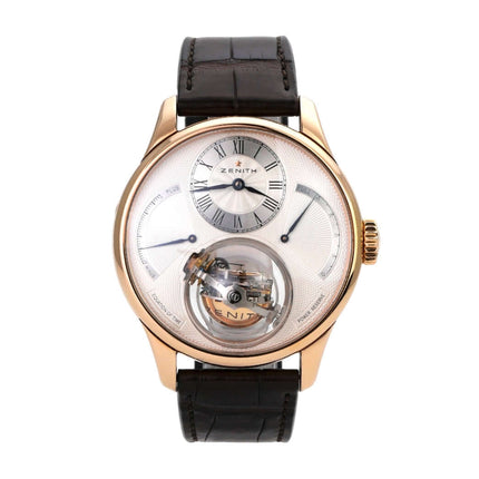 Zenith Academy Christophe Colomb Equation of Time Tourbillon 18.2220.8808/01.C631 Roségold-Uhr mit Tourbillon.