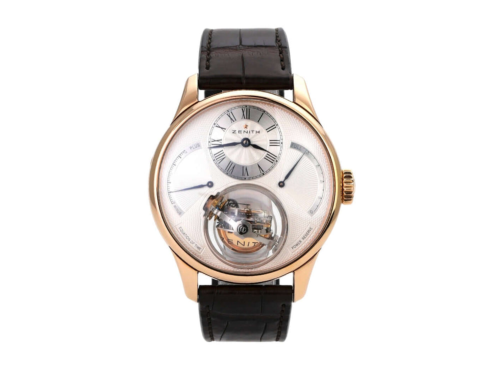 Zenith Academy Christophe Colomb Equation of Time Tourbillon 18.2220.8808/01.C631 Roségold-Uhr mit Tourbillon.