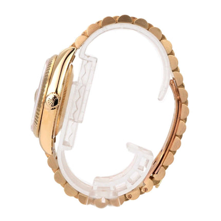 Rolex Day-Date 36 Gelbgold 18238 Champagner, Seitenansicht mit 18 kt Gelbgold Präsidentenarmband