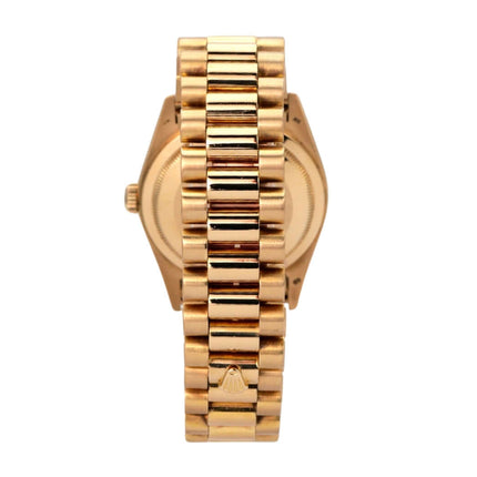 Rolex Day-Date 36 Gelbgold 18238 Champagner Diamant - Rückansicht mit Präsident-Armband