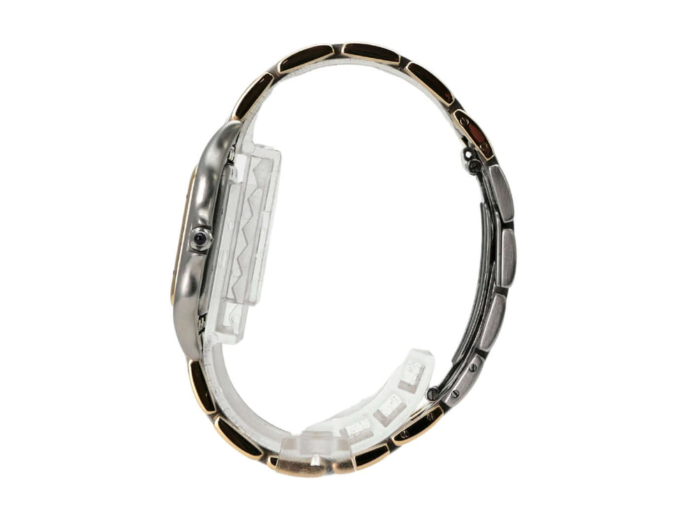 Cartier Panthere Edelstahl Gelbgold 183957 Armband aus Edelstahl und Gelbgold, Detailansicht der Uhr.