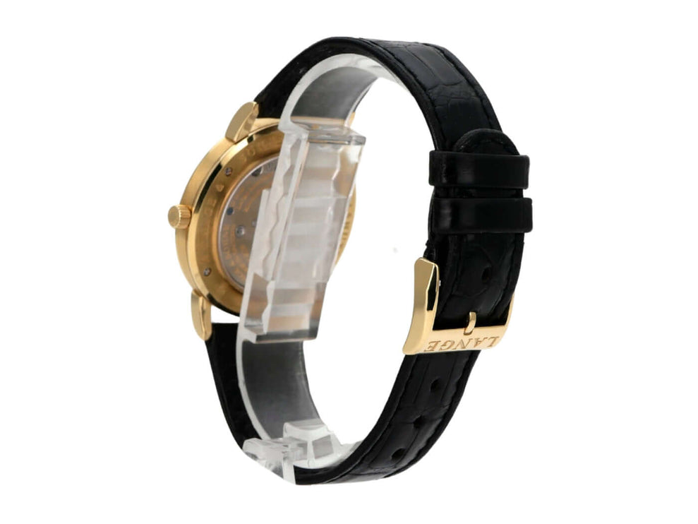 A. Lange & Söhne 1815 Gelbgold 206.021, Gehäuse aus 18 kt Gelbgold mit Lederband