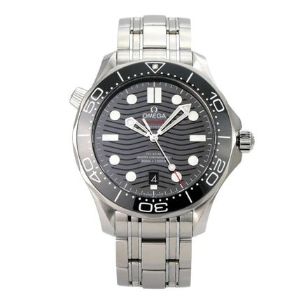 OMEGA Seamaster Diver 300M 210.30.42.20.01.001 mit schwarzem Zifferblatt und Edelstahlband