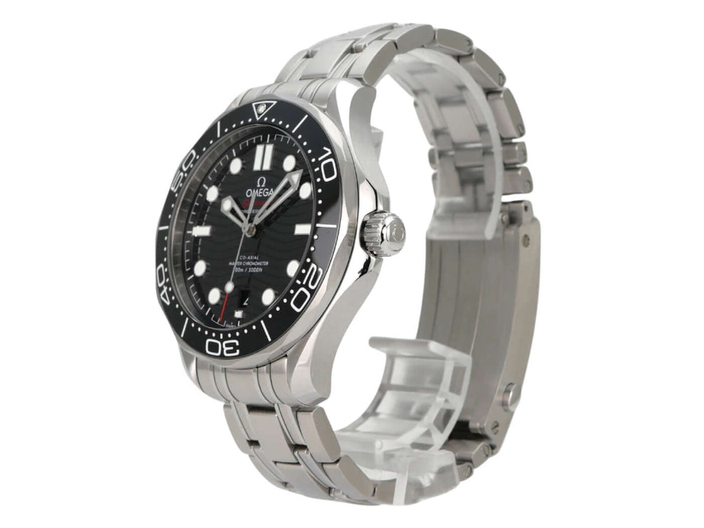 OMEGA Seamaster Diver 300M 210.30.42.20.01.001 mit schwarzem Zifferblatt und Edelstahlarmband
