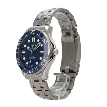 OMEGA Seamaster Diver 300M Master Chronometer 210.30.42.20.03.001 Edelstahl-Uhr mit blauem Zifferblatt
