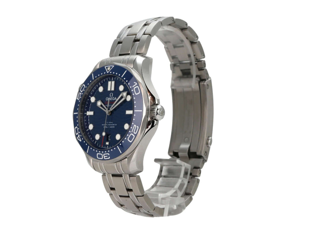 OMEGA Seamaster Diver 300M Master Chronometer 210.30.42.20.03.001 Edelstahl-Uhr mit blauem Zifferblatt