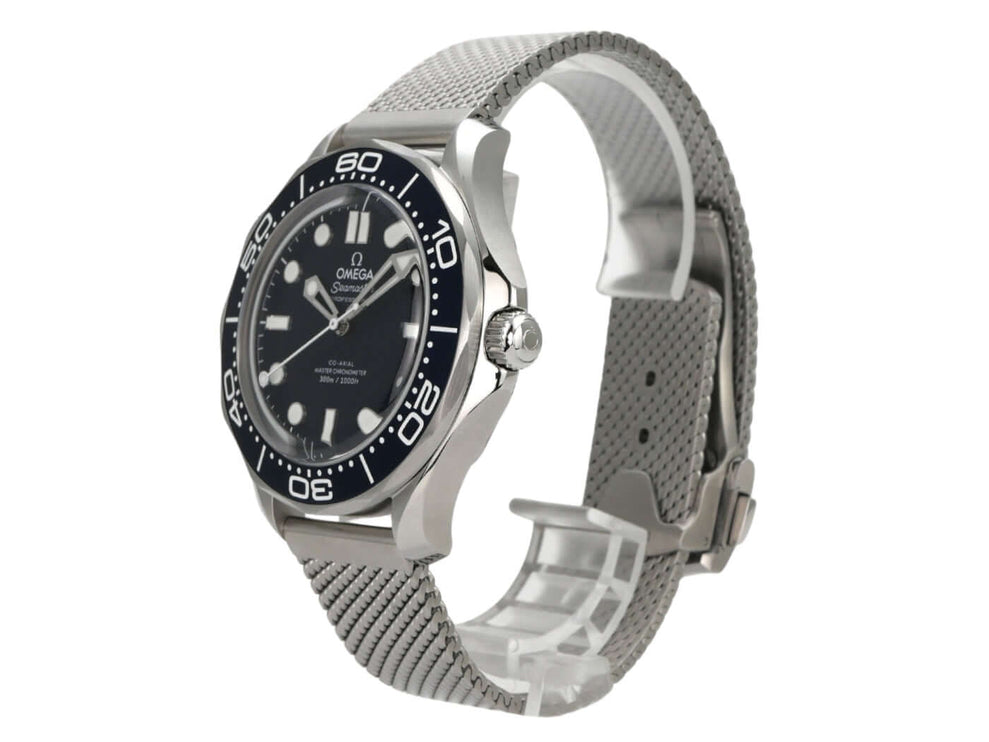 OMEGA Seamaster Diver 300M James Bond 60th 210.30.42.20.03.002 mit blauem Zifferblatt und Edelstahlarmband