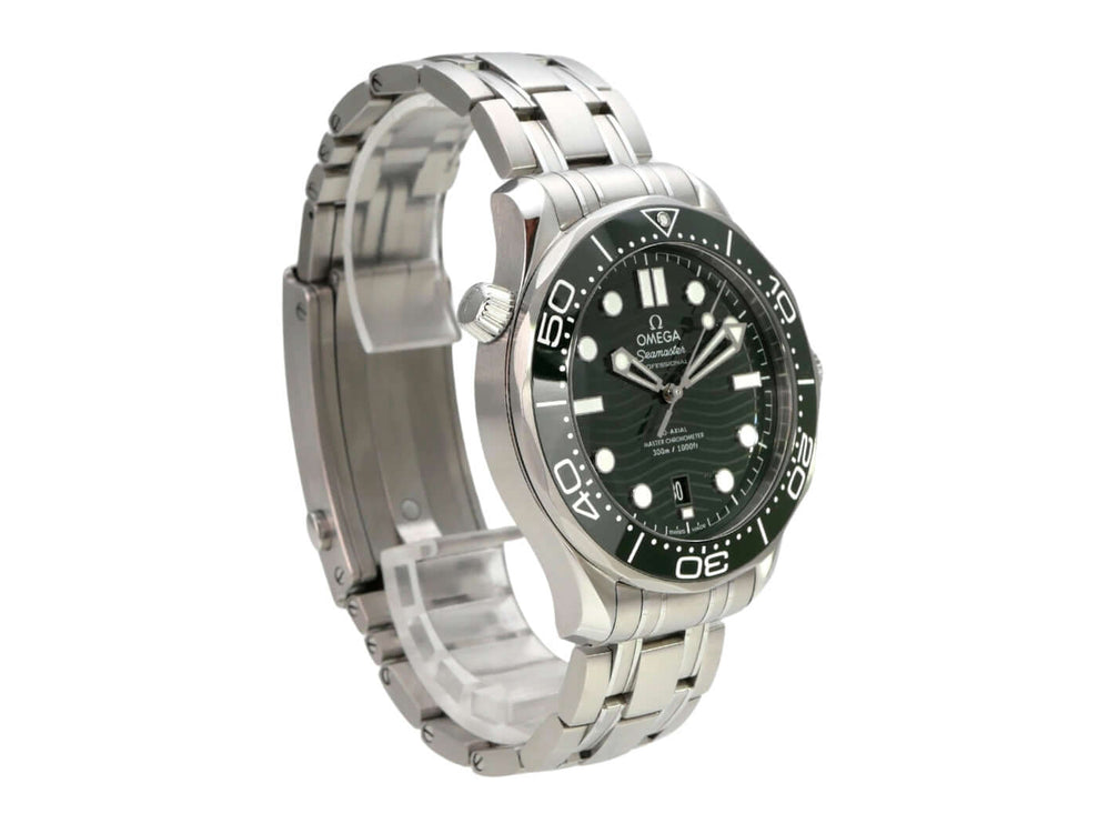 OMEGA Seamaster Diver 300M Master Chronometer 210.30.42.20.10.001 grüne Taucheruhr aus Edelstahl