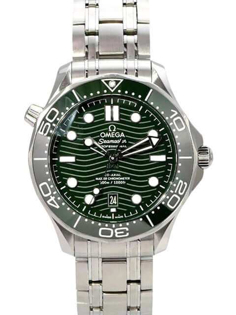 OMEGA Seamaster Diver 300M Master Chronometer 210.30.42.20.10.001 mit grünem Zifferblatt und Edelstahlband