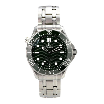 OMEGA Seamaster Diver 300M Master Chronometer 210.30.42.20.10.001 mit grünem Zifferblatt und Edelstahlband