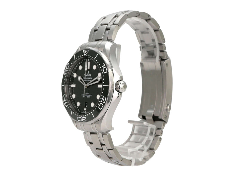 OMEGA Seamaster Diver 300M Master Chronometer 210.30.42.20.10.001 aus Edelstahl mit schwarzem Zifferblatt