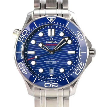 OMEGA Seamaster Diver 300M Master Chronometer 210.32.42.20.03.001 mit blauem Zifferblatt und Edelstahlband