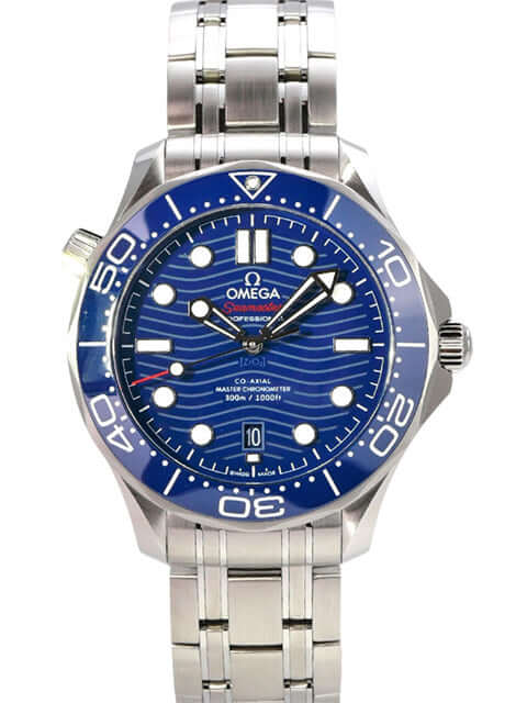 OMEGA Seamaster Diver 300M Master Chronometer 210.32.42.20.03.001 mit blauem Zifferblatt und Edelstahlband