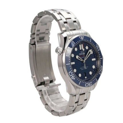OMEGA Seamaster Diver 300M Master Chronometer 210.32.42.20.03.001 Edelstahl Uhr mit blauem Zifferblatt