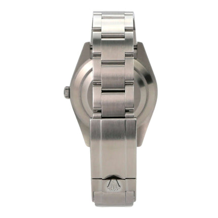 Rolex Explorer I Edelstahl 214270 Uhr mit poliertem Edelstahlband von hinten