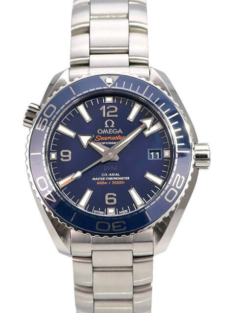 Omega Seamaster Planet Ocean 600m 39.5 mm 215.30.40.20.03.001 Taucheruhr mit blauem Zifferblatt und Edelstahlarmband