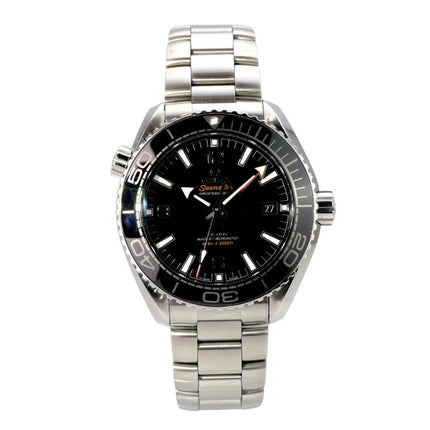 Omega Seamaster Planet Ocean 600m Master Chronometer 215.30.44.21.01.001 mit schwarzem Zifferblatt und Stahlarmband