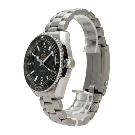Omega Seamaster Planet Ocean 600m Master Chronometer 215.30.44.21.01.001 mit schwarzem Zifferblatt und Edelstahlarmband