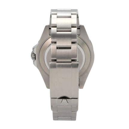 Rolex Explorer II 42 Edelstahl 216570 weißes Zifferblatt Rückansicht mit Oyster-Edelstahlarmband