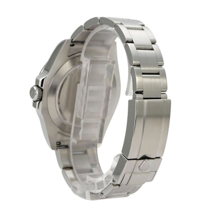 Rolex Explorer II 42 Edelstahl 216570 Schwarz Gehäuserückseite und Oyster-Armband in Edelstahl