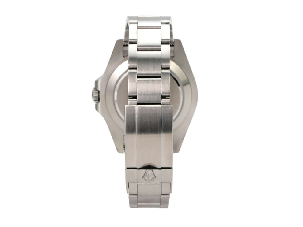 Rolex Explorer II 42 Edelstahl 216570 Schwarz Rückansicht des Edelstahlarmbands mit Sicherheitsfaltschließe.