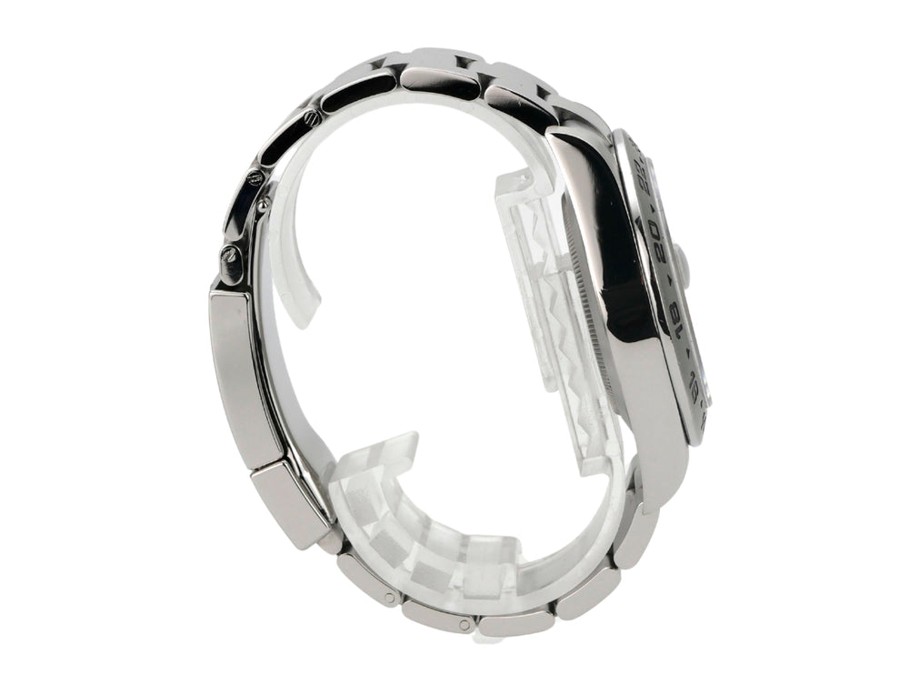 Rolex Explorer II 42 Edelstahl 216570 Schwarz seitliche Ansicht der Uhr mit Edelstahl-Armband