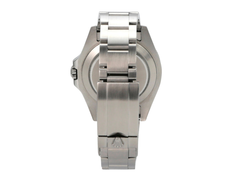 Rolex Explorer II 42 Edelstahl 216570 Schwarz Rückansicht Armband aus Edelstahl