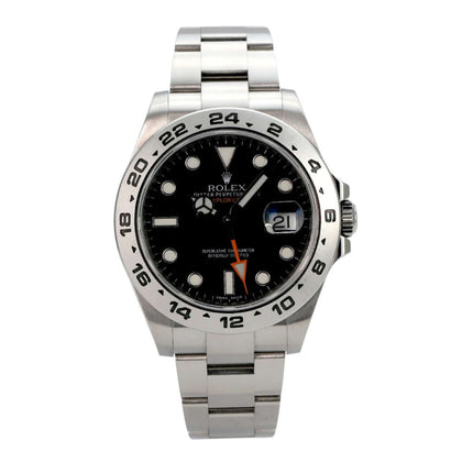 Rolex Explorer II 216570 Schwarz, schwarzes Zifferblatt, Edelstahl, 42 mm, Oyster-Band, Chronometer