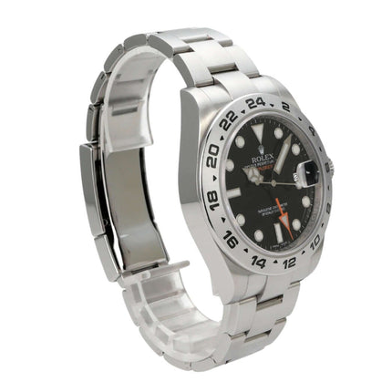 Rolex Explorer II 216570 Schwarz mit schwarzem Zifferblatt, Edelstahlgehäuse und Oysterband, 42 mm
