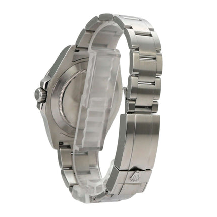 Rolex Explorer II 42 Edelstahl 216570 weiß, seitliche Ansicht des Gehäuses und Armbands aus Edelstahl.