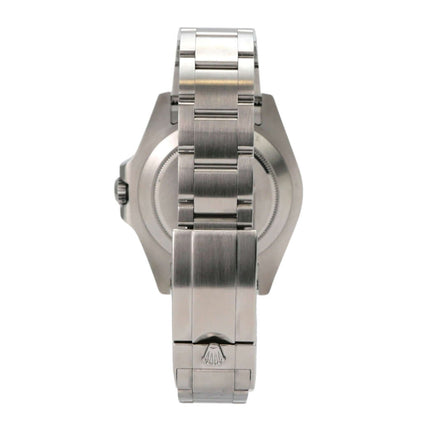 Rolex Explorer II 42 Edelstahl 216570 weiß - Rückansicht des Uhrarmbands aus satiniertem Edelstahl.