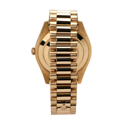 Rolex Day-Date II 218238 Gelbgold Champagner Diamant - Uhr in sehr gutem gebrauchten Zustand mit Papieren.