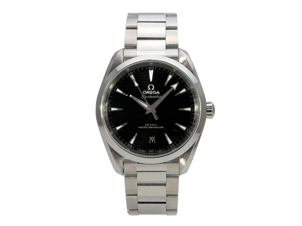 Omega Seamaster Aqua Terra 150M Master Chronometer 220.10.38.20.01.001 mit schwarzem Zifferblatt und Edelstahlarmband