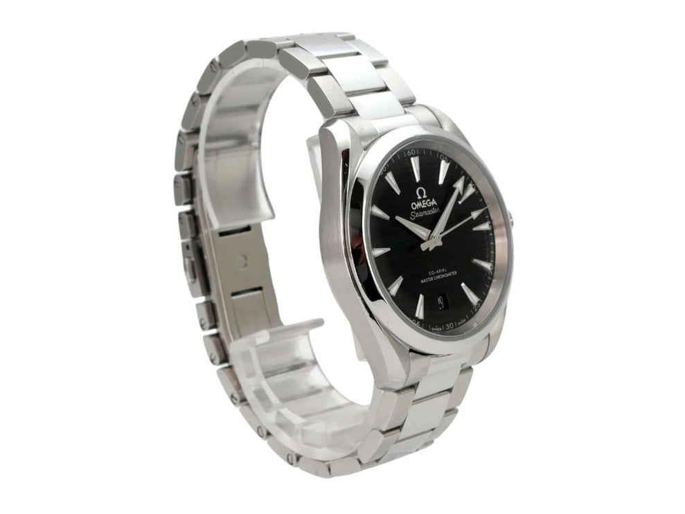 Omega Seamaster Aqua Terra 150M Master Chronometer 220.10.38.20.01.001, schwarzes Zifferblatt und Edelstahlarmband