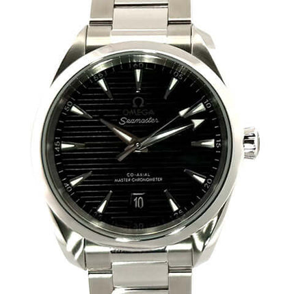 Omega Seamaster Aqua Terra 150M Master Chronometer Edelstahlgehäuse und Armband, schwarzes Zifferblatt, Ref. 220.10.38.20.01.001