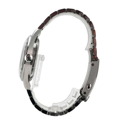 OMEGA Seamaster Railmaster Co-Axial Master Chronometer 220.10.38.20.01.002 seitliche Ansicht mit Edelstahlband.