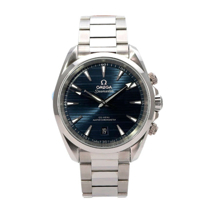 Omega Seamaster Aqua Terra 150M Master Chronometer 220.10.38.20.03.001 mit blauem Zifferblatt und Edelstahlarmband