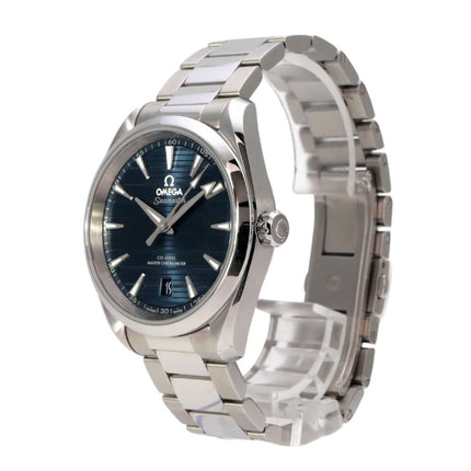 Omega Seamaster Aqua Terra 150M Master Chronometer 220.10.38.20.03.001 mit blauem Zifferblatt und Edelstahlarmband
