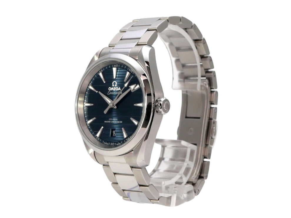 Omega Seamaster Aqua Terra 150M Master Chronometer 220.10.38.20.03.001 mit blauem Zifferblatt und Edelstahlarmband