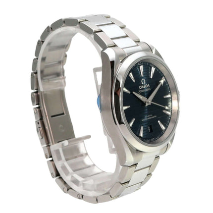 Omega Seamaster Aqua Terra 150M Master Chronometer 220.10.38.20.03.001 mit blauem Zifferblatt und Edelstahlarmband