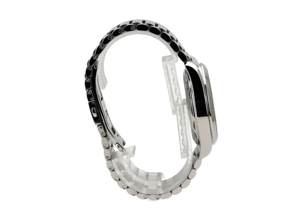 Omega Seamaster Aqua Terra Master Chronometer 220.10.41.21.01.002 Armband aus Edelstahl, elegantes Design, seitliche Ansicht.